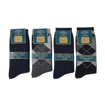 Calzino lungo uomo lana e viscosa Henry Cotton's HV113 (3 paia)&nbsp;
